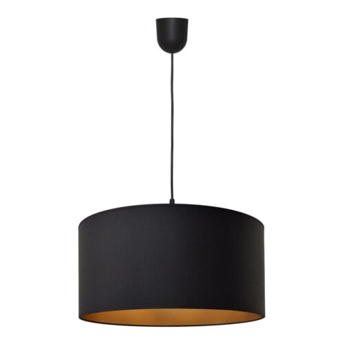 Csillár zsinóron ALBA 1xE27/15W/230V á. 40 cm fekete/arany