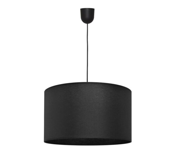 Csillár zsinóron ALBA 1xE27/15W/230V á. 45 cm fekete