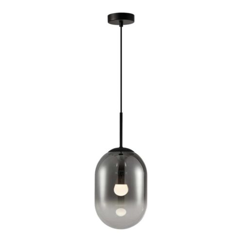 Csillár zsinóron ALIAS 1xE14/40W/230V átm. 24 cm fekete/szürke