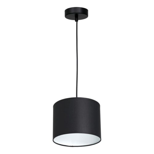 Csillár zsinóron ARDEN 1xE27/60W/230V á. 18 cm fekete/fehér