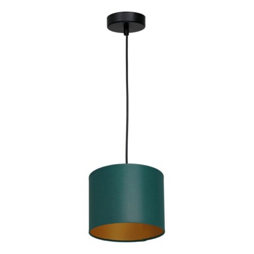 Csillár zsinóron ARDEN 1xE27/60W/230V á. 18 cm zöld/arany
