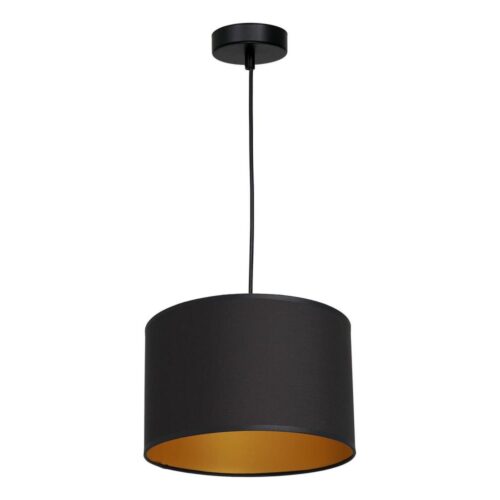 Csillár zsinóron ARDEN 1xE27/60W/230V á. 25 cm fekete/arany