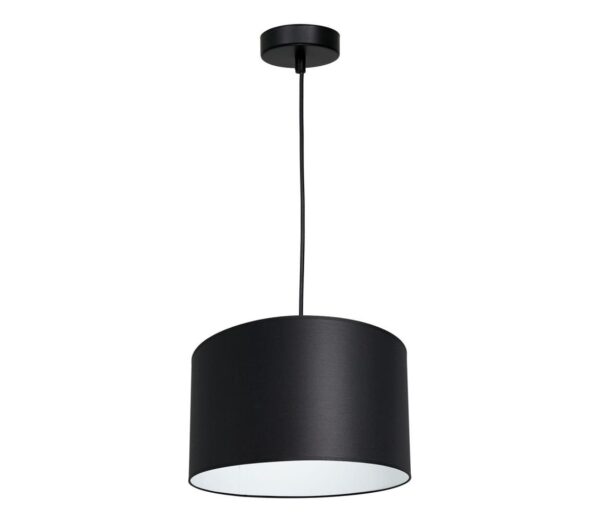 Csillár zsinóron ARDEN 1xE27/60W/230V á. 25 cm fekete/fehér