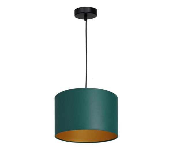 Csillár zsinóron ARDEN 1xE27/60W/230V á. 25 cm zöld/arany