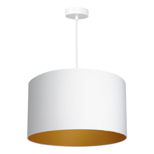 Csillár zsinóron ARDEN 1xE27/60W/230V á. 40 cm fehér/arany