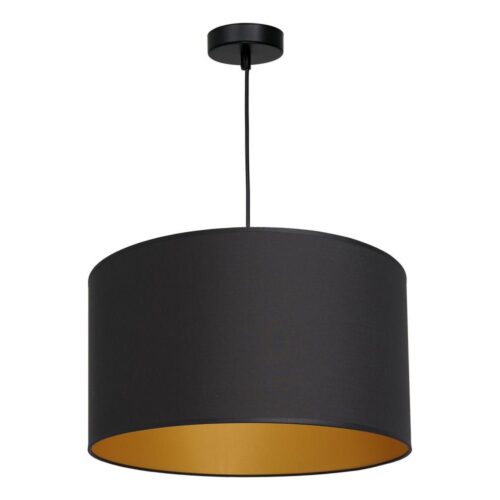 Csillár zsinóron ARDEN 1xE27/60W/230V á. 40 cm fekete/arany