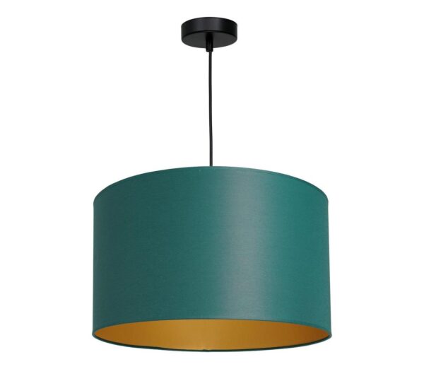 Csillár zsinóron ARDEN 1xE27/60W/230V á. 40 cm zöld/arany