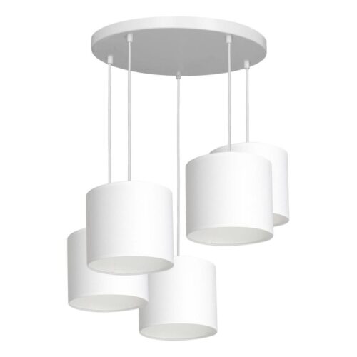 Csillár zsinóron ARDEN 5xE27/60W/230V fehér