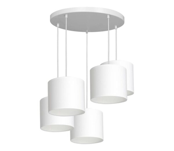 Csillár zsinóron ARDEN 5xE27/60W/230V fehér