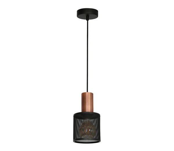 Csillár zsinóron ARES BLACK 1xE27/60W/230V