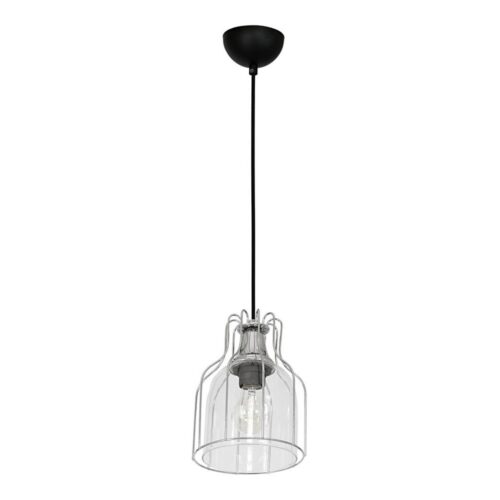 Csillár zsinóron ARIA 1xE27/60W/230V ezüst