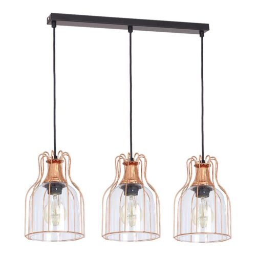 Csillár zsinóron ARIA 3xE27/60W/230V réz