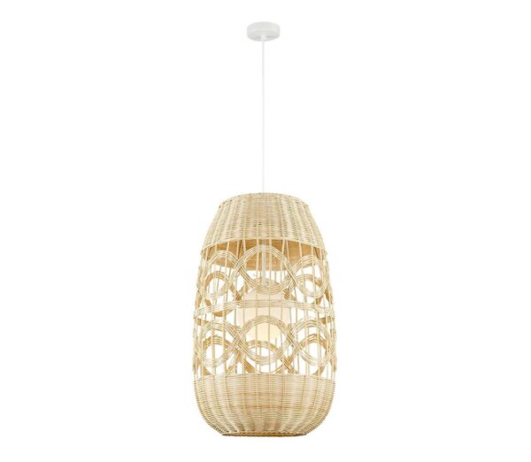 Csillár zsinóron ARONA 1xG9/9W/230V átm. 40 cm rattan