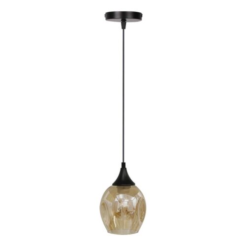 Csillár zsinóron ASPA 1xE27/40W/230V fekete