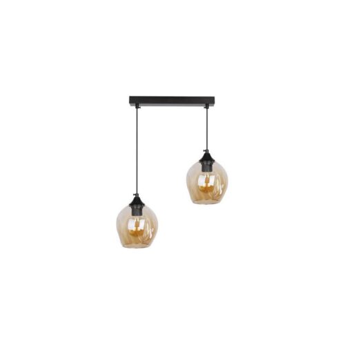 Csillár zsinóron ASPA 2xE27/40W/230V fekete