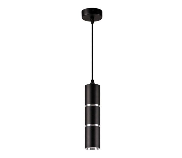 Csillár zsinóron BAMBOO 1xGU10/10W/230V fekete