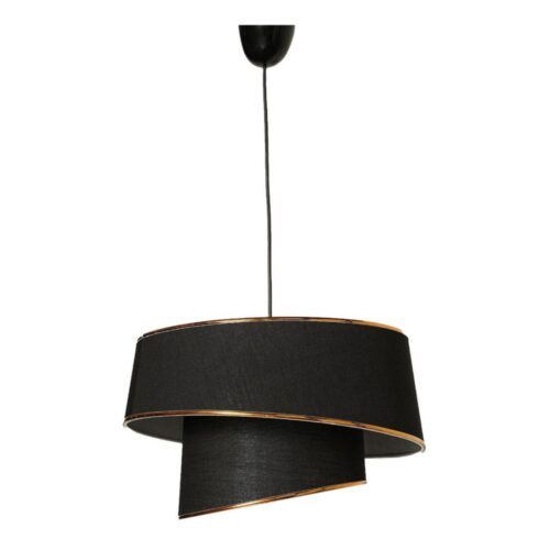 Csillár zsinóron BARETTE 1xE27/60W/230V fekete/réz