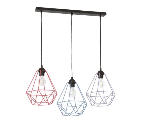 Csillár zsinóron BASKET 3xE27/60W/230V