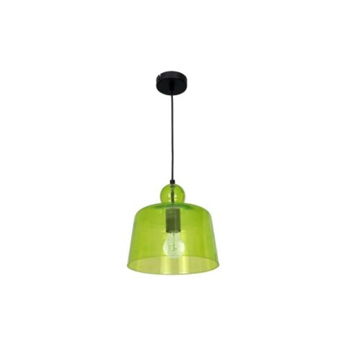 Csillár zsinóron BELL 1xE27/60W/230V zöld