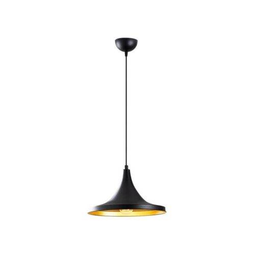 Csillár zsinóron BERCESTE 1xE27/40W/230V fekete