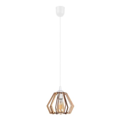 Csillár zsinóron BERGO 1xE27/60W/230V fehér