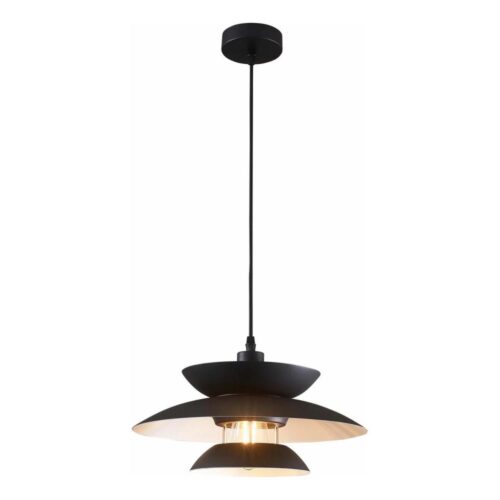 Csillár zsinóron BERIT 1xE27/20W/230V fekete