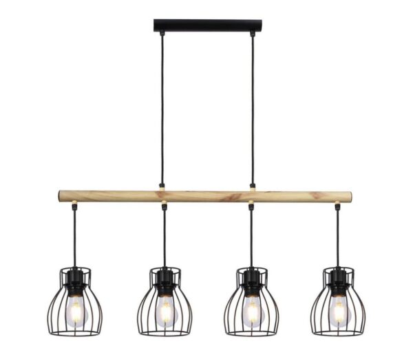 Csillár zsinóron BERNITA 4xE27/60W/230V