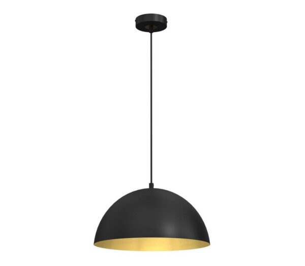 Csillár zsinóron BETA 1xE27/60W/230V á. 35 cm fekete