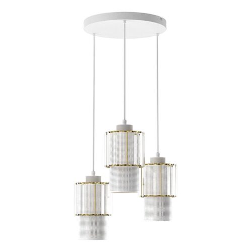 Csillár zsinóron BLANCO 3xE27/60W/230V fehér