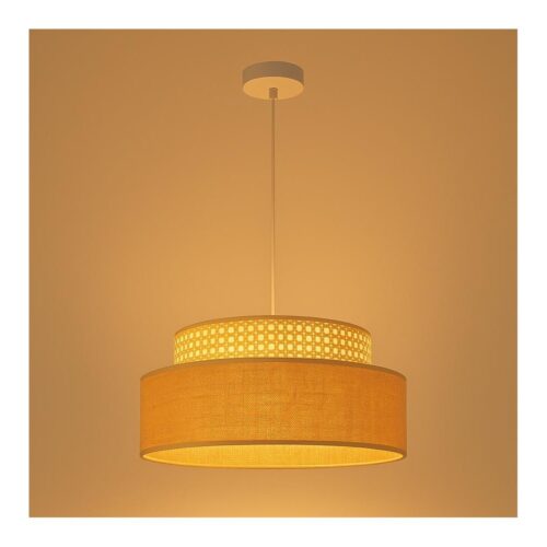 Csillár zsinóron BOHO 1xE27/60W/230V rattan