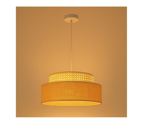 Csillár zsinóron BOHO 1xE27/60W/230V rattan