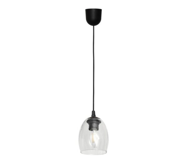 Csillár zsinóron BRILLANT 1xE27/15W/230V átlátszó