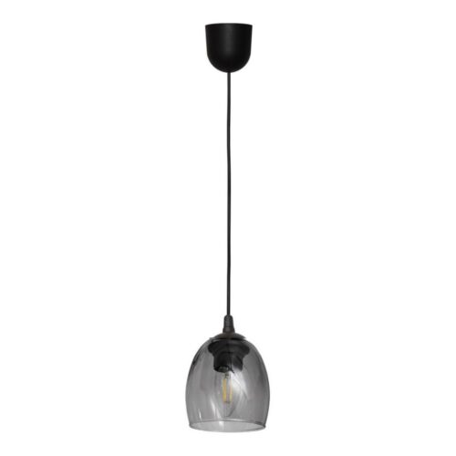 Csillár zsinóron BRILLANT 1xE27/15W/230V szürke
