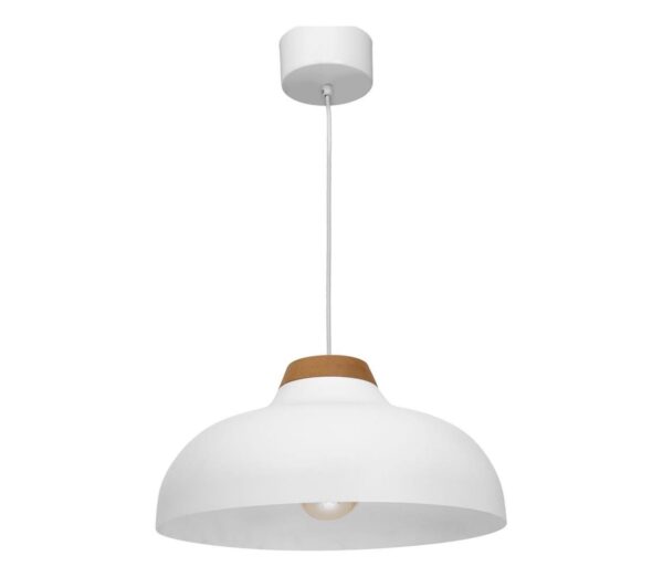 Csillár zsinóron BURGOS 1xE27/60W/230V fehér