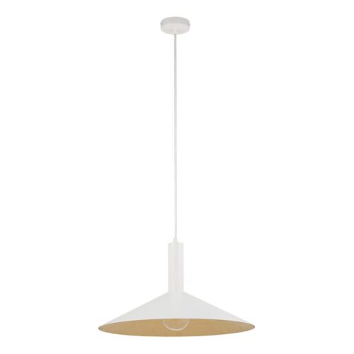 Csillár zsinóron CAPRI 1xE27/15W/230V átm. 50 cm fehér/arany