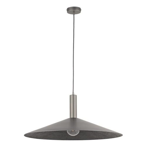 Csillár zsinóron CAPRI 1xE27/15W/230V átm. 70 cm antracit/szürke
