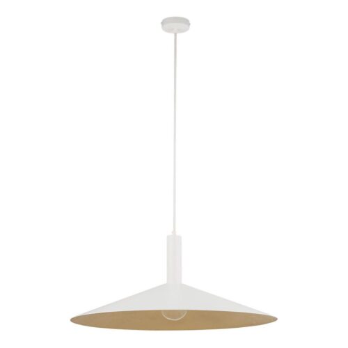 Csillár zsinóron CAPRI 1xE27/15W/230V átm. 70 cm fehér/arany