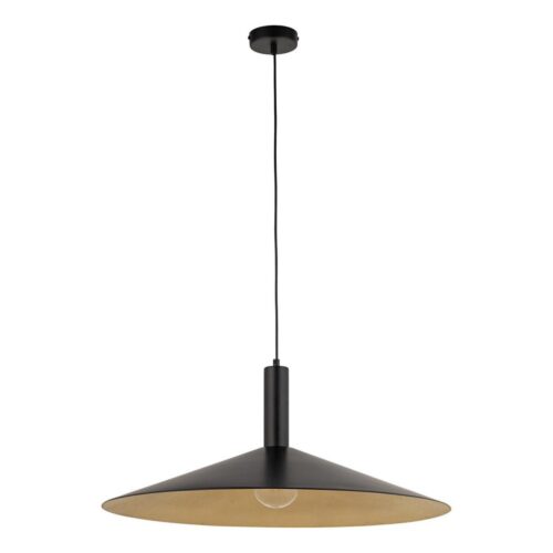 Csillár zsinóron CAPRI 1xE27/15W/230V átm. 70 cm fekete/arany