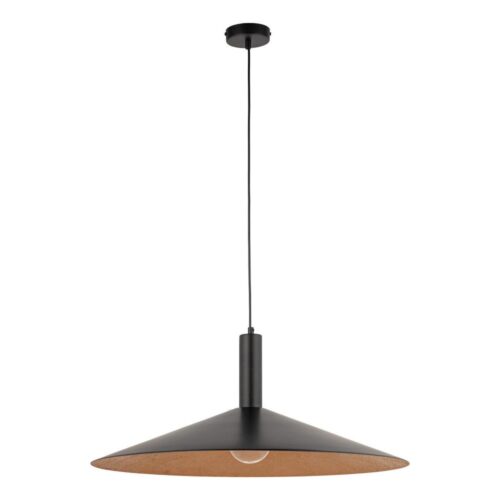 Csillár zsinóron CAPRI 1xE27/15W/230V átm. 70 cm fekete/réz