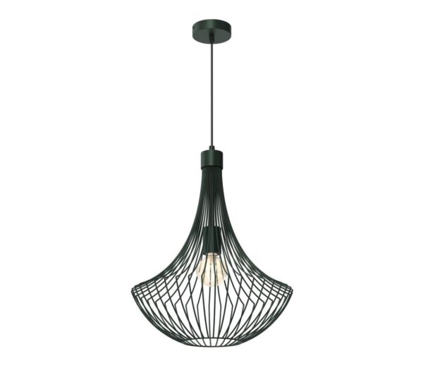 Csillár zsinóron CESTA 1xE27/60W/230V zöld