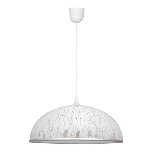 Csillár zsinóron CIRCLE 1xE27/15W/230V fehér