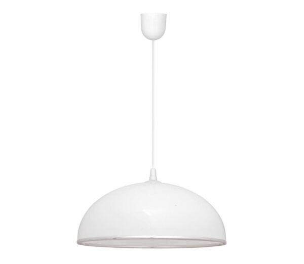 Csillár zsinóron CIRCLE 1xE27/15W/230V fehér