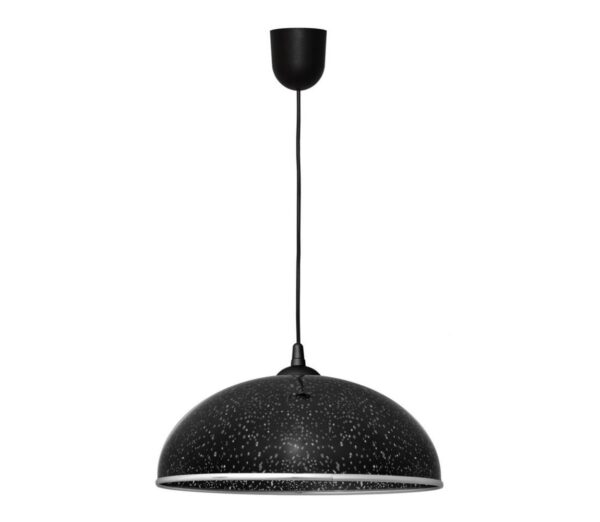 Csillár zsinóron CIRCLE 1xE27/15W/230V fekete
