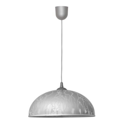 Csillár zsinóron CIRCLE 1xE27/15W/230V szürke