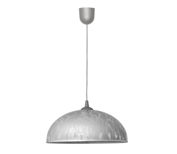 Csillár zsinóron CIRCLE 1xE27/15W/230V szürke