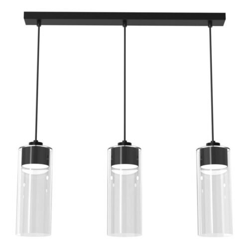 Csillár zsinóron CLARISSA 3xGX53/12W/230V fekete