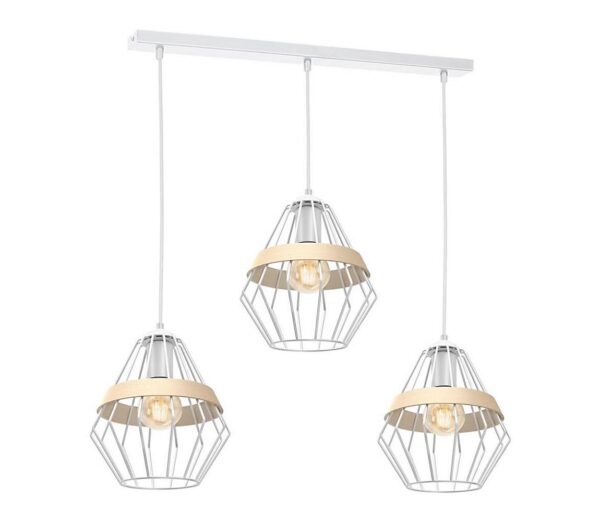 Csillár zsinóron CLIF 3xE27/60W/230V
