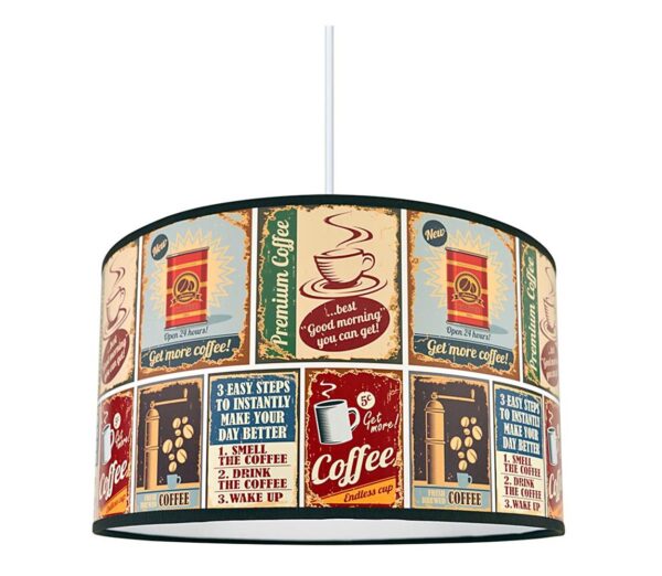 Csillár zsinóron COFFEE 1xE27/60W/230V