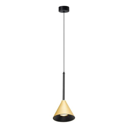 Csillár zsinóron CONE 1xGU10/10W/230V arany/fekete