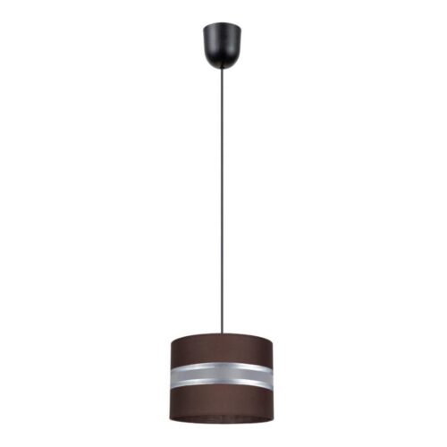Csillár zsinóron CORAL 1xE27/60W/230V á. 20 cm barna